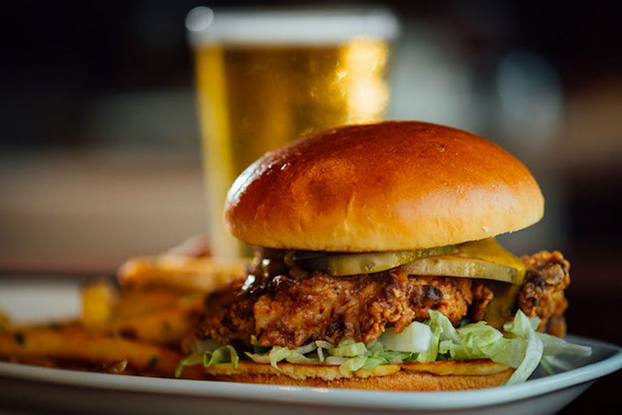 Fried chicken sandwich