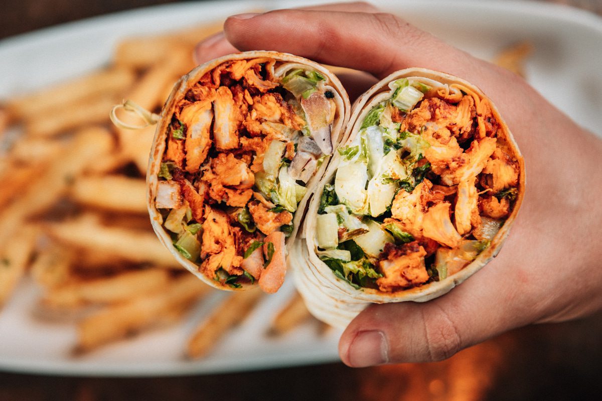 Nashville chicken wrap