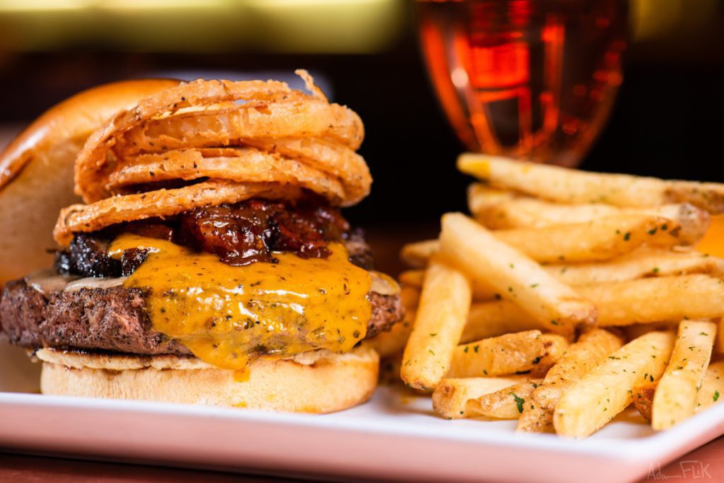 Smokehouse burger and fries